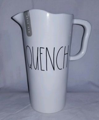 Rae Dunn By Magenta Quench Water Juice Pitcher Melamine