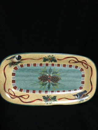 Lenox Winter Greetings Everyday Small Serving Tray 14 1/4”,  & Lovely