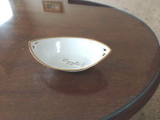 R S Germany Delicate Antique Handled White and Gold small handled Bowl 2