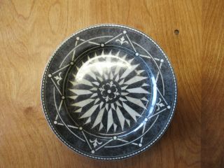 Pts 222 Fifth San Marco Salad Plate 8 1/8 " Black White Tan 1 Ea 1 Available