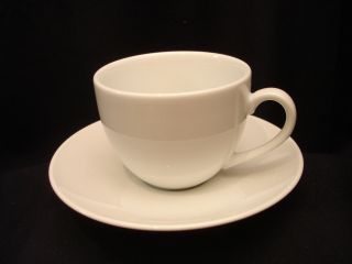 Brasserie White By Williams - Sonoma Cup & Saucer 3 " Made In Japan