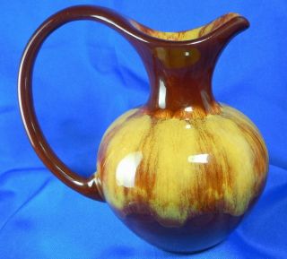 Blue Mountain Pottery Canada Harvest Gold & Brown Small Glazed Jug Pitcher