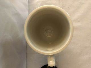 Set of 2 - Vintage Hall Pottery White & Black Irish Coffee Mugs 1273 4