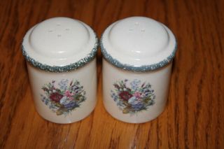 Home & Garden Party Stoneware Floral Salt And Pepper Shakers