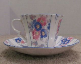 Royal Albert Crown China Teacup And Saucer Vintage Lovely