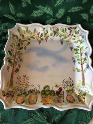 Ma Maison Tabletops Unlimited Gallery Square Dinner Plate 11 Inches