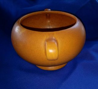 Vintage McCoy Floraline Pottery Planter Orange 2