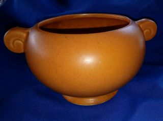 Vintage McCoy Floraline Pottery Planter Orange 3
