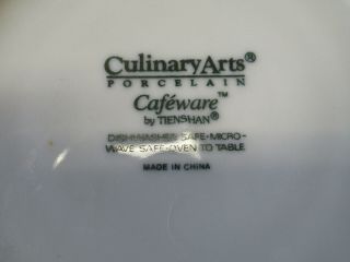 Tienshan Culinary Arts CAFEWARE WHITE Dinner Plates 10 3/8 