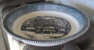 Royal China Currier And Ives Winter Scene 10 " Pie Plate
