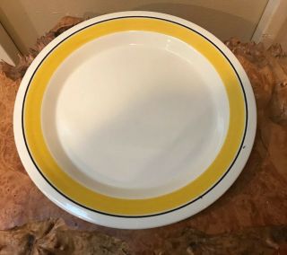 Vintage 1970’s Arabia Yellow Faenza Dinner Plate 10” Peter Winquest Finland