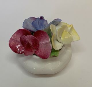 Royal Albert Bone China England Flower Of The Month April/sweet Pea Vtg (1970)