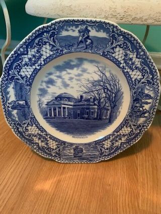 Crown Ducal Colonial Times Monticello Plate