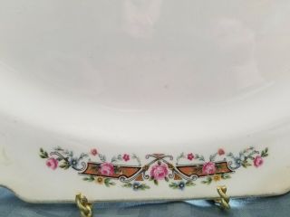 Vintage Lido W.  S.  George White Platter Plate,  Marked 3