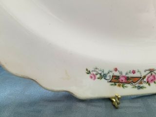 Vintage Lido W.  S.  George White Platter Plate,  Marked 4