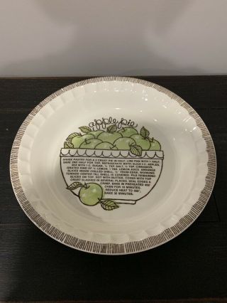 Vintage Royal China Jeannette Apple Pie Plate