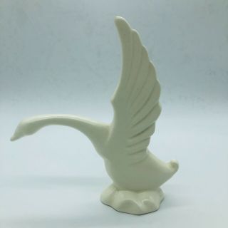 Haeger White Matt Swan Figurine