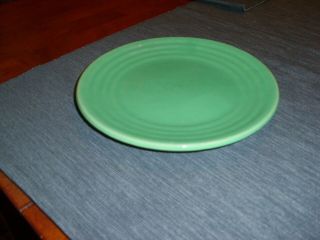 Vintage Bauer Pottery Ringware Jade Green Salad Plate First Period