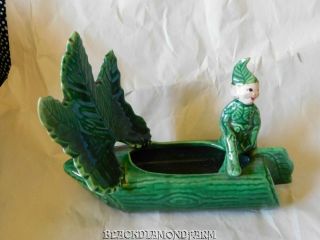 Vintage Pixie/elf Sail Boat Planter/vase So Cute