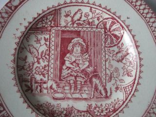 Antique Charles Allerton & Sons Little May Red Staffordshire Child 