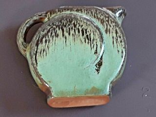 Frankoma Pottery Miniature Prairie Green Spiral Pitcher Jug Mini Vase Numbered