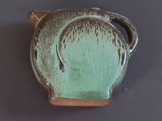 Frankoma Pottery Miniature Prairie Green Spiral Pitcher Jug Mini Vase NUMBERED 3