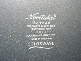 Noritake COLORWAVE GRAPHITE 8034 Dinner Plate 10 3/4 