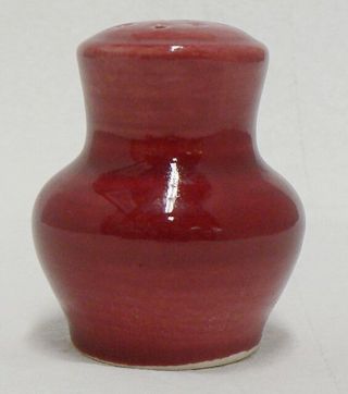 Red Wing Pottery Maroon Normandy Pattern Pepper Shaker