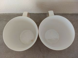 Vintage Mikasa Shibui Cera Stone 2 Teacups Tan Brown White Ceramic Mugs Cups 4