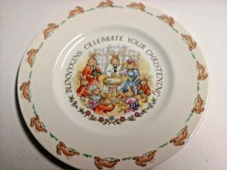Royal Doulton Bunnykins Celebrate Your Christening Plate