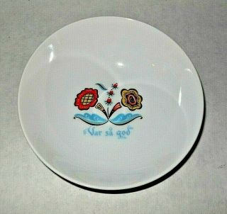 Mid Century Vintage Berggren Porcelain Var Sa God Decorative Bowl 6.  25 "