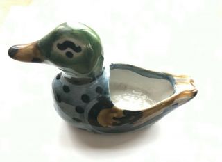 M.  A.  Hadley American Pottery Duck Planter Ashtray Nut Or Candy Dish