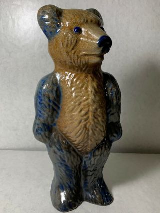 Beaumont Brothers Pottery Bbp 1993 Teddy Bear Figurine Salt Glaze 9 1/2”