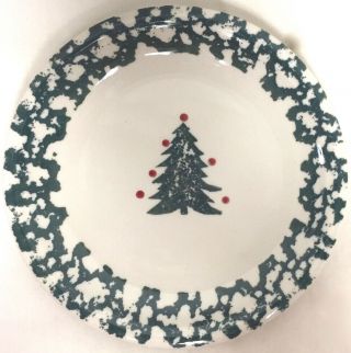 Folk Craft Winter Wonderland By Tienshan Lunch Or Salad Plate Christmas Tree