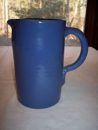 Vintage Bybee Cornelison Pottery Blue Pitcher - Bybee,  Kentucky