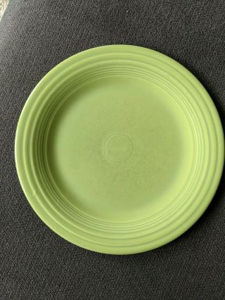 Vintage Fiestaware Light Green 10 1/4 " Dinner Plate