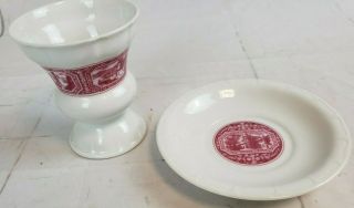 Heinrich Rudesheimer Germany Irish Coffee Cups Saucers Rheim 1860 Porcelain Gl2