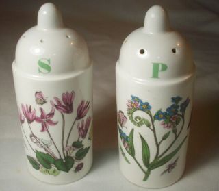 Portmeirion Botanic Garden: Salt & Pepper Shakers W.  Stoppers: Vgc: Nr