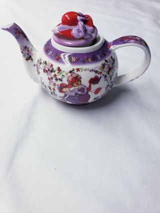 Teapot Cadrew Teapot 2004 Red Hat Society Tea Time Purple And Red Porcelain