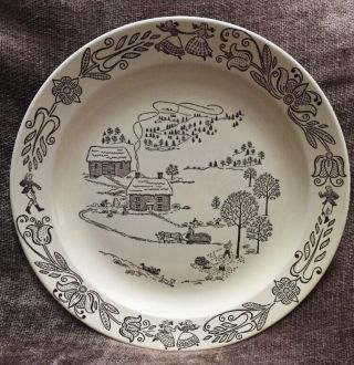 Vintage Royal Sebring Bucks County Chop Plate Serving Platter 12 "