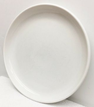 Crate & Barrel Culinary Arts White Porcelain Dinner Plate 10 1/2 "
