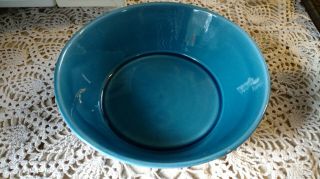 Sears Vincent Price National Treasures Morton Blue Pottery Bowl 8 3/4 "