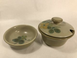 Franciscan Pebble Beach 1 Fruit Bowl And A Lidded Gravy Dish