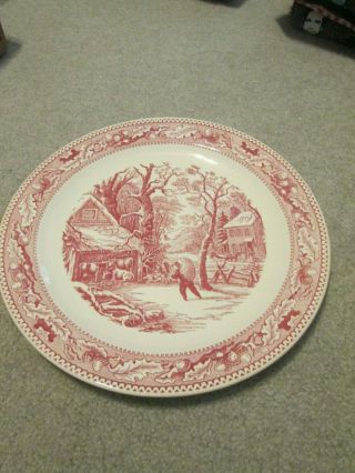 Vintage Royal China Memory Lane Large Platter Round Plate,  From Family