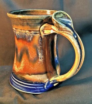 Vintage Studio Art Pottery Coffee Mug - Signed 
