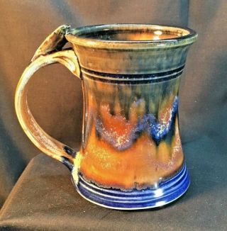 Vintage Studio Art Pottery Coffee Mug - Signed 