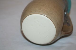 Clay in Motion Neher Pottery Hand Warmer Mug Coffee Cup Island Oasis Right Hand 4