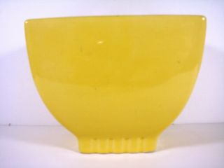 Vintage San Carlo California Pottery Yellow Vase Modern Design