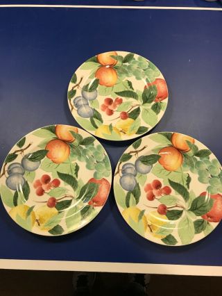 3 Studio Nova Model Y0253 Orchard Jewels 10.  5 Inch Dinner Plates