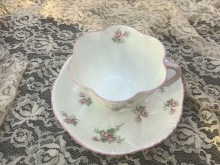 Vintage Shelley Rose Tea Cup & Saucer 12543